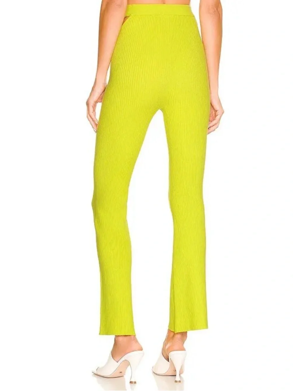 NWT Camila Coelho Coyote Pant in Green Yellow Size XS